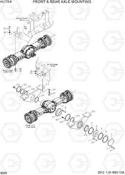 6020 FRONT & REAR AXLE MTG HL770-9, Hyundai