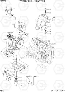 6040 TRANSMISSION MOUNTING HL770-9, Hyundai