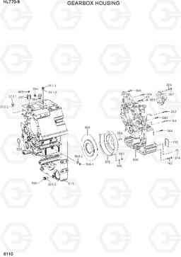 6110 GEARBOX HOUSING HL770-9, Hyundai