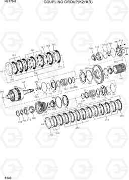 6140 COUPLING GROUP(K2+KR) HL770-9, Hyundai