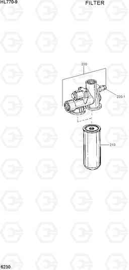 6230 FILTER HL770-9, Hyundai
