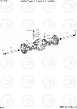 6320 FRONT AXLE CASING 2(-#0178) HL770-9, Hyundai