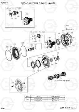 6340 FRONT OUTPUT GROUP(-#0178) HL770-9, Hyundai