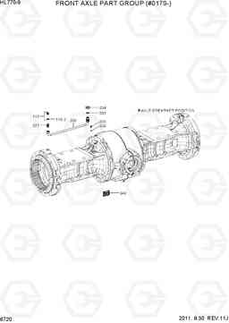 6720 FRONT AXLE PART GROUP(#0179-) HL770-9, Hyundai