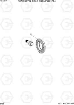 6760 REAR BEVEL GEAR GROUP(#0179-) HL770-9, Hyundai