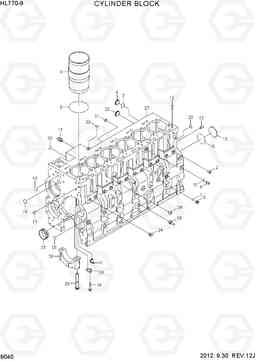 9040 CYLINDER BLOCK HL770-9, Hyundai