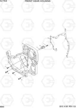 9050 FRONT GEAR HOUSING HL770-9, Hyundai