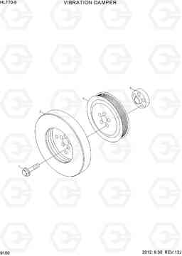 9100 VIBRATION DAMPER HL770-9, Hyundai