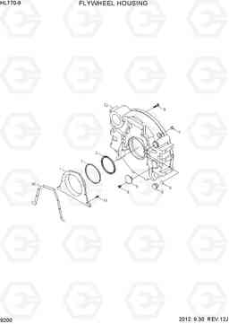 9200 FLYWHEEL HOUSING HL770-9, Hyundai