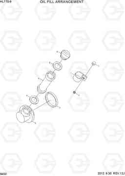 9450 OIL FILLER ARRANGEMENT HL770-9, Hyundai