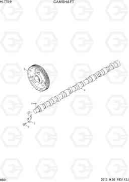 9501 CAMSHAFT HL770-9, Hyundai