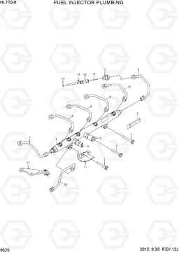 9520 FUEL INJECTOR PLUMBING HL770-9, Hyundai