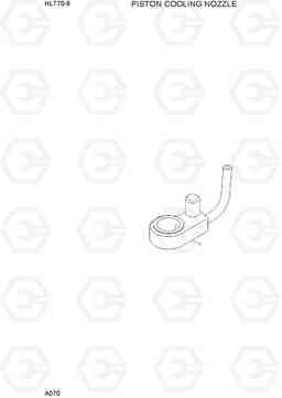 A070 PISTON COOLING NOZZLE HL770-9, Hyundai