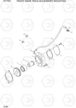 A120 FRONT GEAR TRAIN ACCESSORY MOUNTING HL770-9, Hyundai