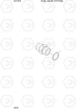 A210 FUEL INLET FITTING HL770-9, Hyundai