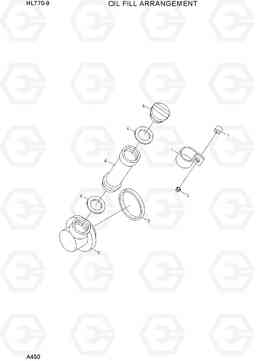 A450 OIL FILLER ARRANGEMENT HL770-9, Hyundai