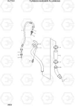 A650 TUBOCHARGER PLUMBING HL770-9, Hyundai