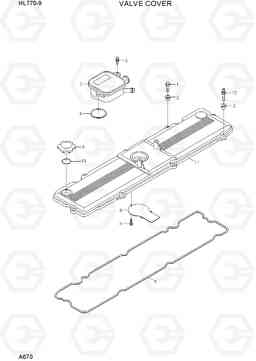 A670 VALVE COVER HL770-9, Hyundai