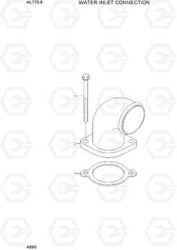 A690 WATER INLET CONNECTION HL770-9, Hyundai