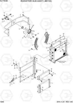 1040 RADIATOR SUB ASSY(-#0134) HL770-9A, Hyundai