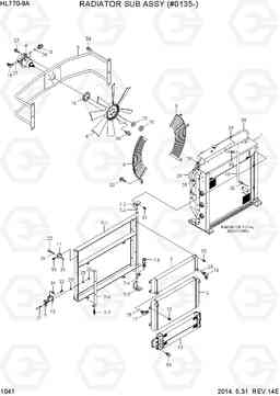 1041 RADIATOR SUB ASSY(#0135-) HL770-9A, Hyundai