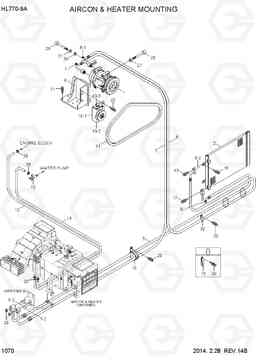 1070 AIRCON & HEATER MOUNTING HL770-9A, Hyundai