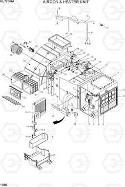 1080 AIRCON & HEATER UNIT HL770-9A, Hyundai