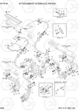 3050 ATTACHMENT HYDRAULIC PIPING HL770-9A, Hyundai