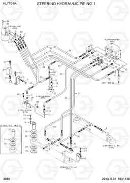 3060 STEERING HYDRAULIC PIPING 1 HL770-9A, Hyundai