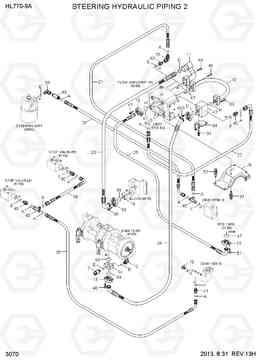 3070 STEERING HYDRAULIC PIPING 2 HL770-9A, Hyundai