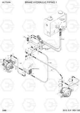 3080 BRAKE HYDRAULIC PIPING 1 HL770-9A, Hyundai