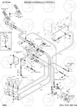 3090 BRAKE HYDRAULIC PIPING 2 HL770-9A, Hyundai