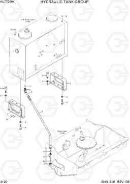 3120 HYDRAULIC TANK GROUP HL770-9A, Hyundai