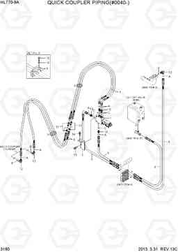 3180 QUICK COUPLER PIPING(#0040-) HL770-9A, Hyundai