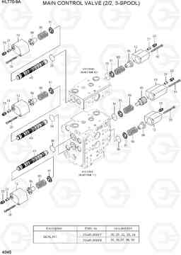 4045 MAIN CONTROL VALVE (2/2, 3-SPOOL) HL770-9A, Hyundai