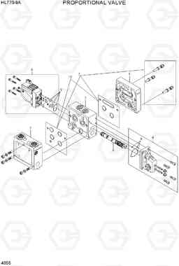 4055 PROPORTIONAL VALVE HL770-9A, Hyundai