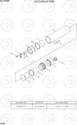 4130 ACCUMULATOR HL770-9A, Hyundai