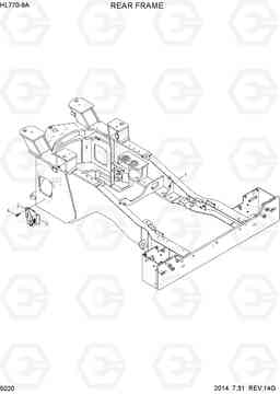 5020 REAR FRAME HL770-9A, Hyundai