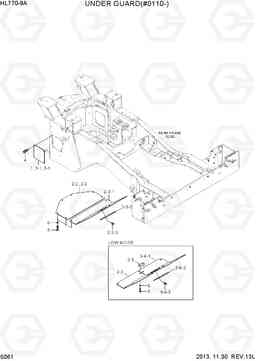 5061 UNDER GUARD(#0110-) HL770-9A, Hyundai