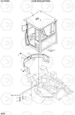 5070 CAB MOUNTING HL770-9A, Hyundai