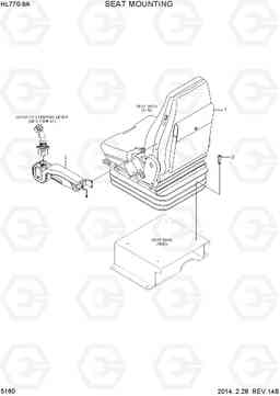 5160 SEAT MOUNTING HL770-9A, Hyundai