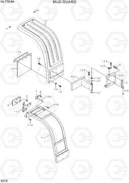 5210 MUD GUARD HL770-9A, Hyundai