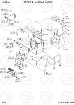 5220 LADDER & HANDRAIL(-#0115) HL770-9A, Hyundai