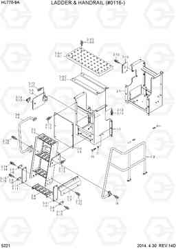 5221 LADDER & HANDRAIL(#0116-) HL770-9A, Hyundai