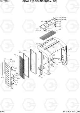 5240 COWL 2(COOLING ROOM, 2/2) HL770-9A, Hyundai