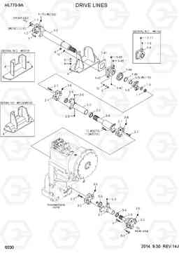 6030 DRIVE LINES HL770-9A, Hyundai