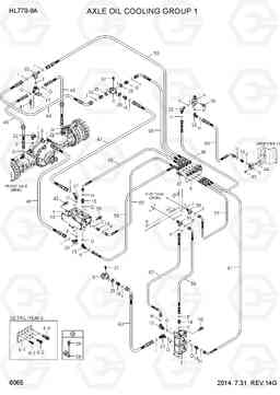 6065 AXLE OIL COOLING GROUP 1 HL770-9A, Hyundai