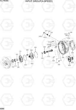 6090 INPUT GROUP(4-SPEED) HL770-9A, Hyundai