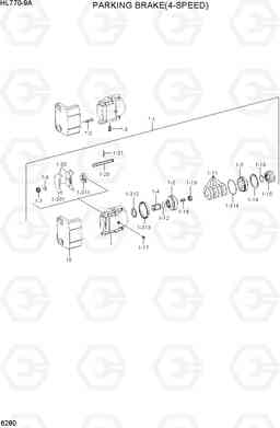 6280 PARKING BRAKE(4-SPEED) HL770-9A, Hyundai