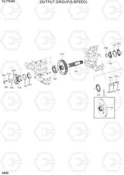 6460 OUTPUT GROUP(5-SPEED) HL770-9A, Hyundai